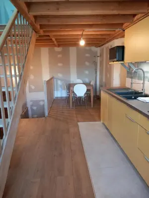 Cuisine ou kitchenette dans l'établissement Via Lactéa
