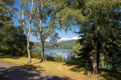 Paysage naturel près de le camping