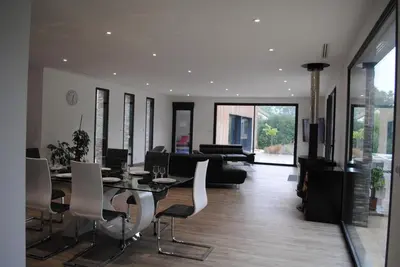 Coin salon dans l'établissement Villa La Bertine Haute