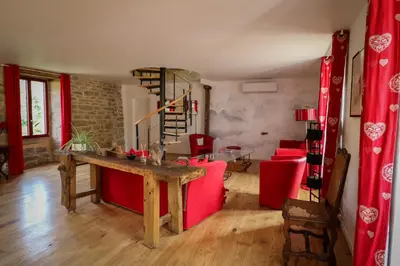 Coin salon dans l'établissement La Maison de Pierrot