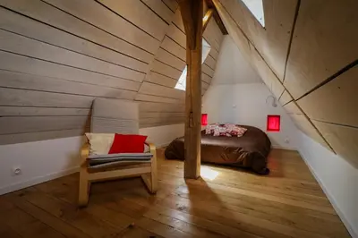 Un ou plusieurs lits dans un hébergement de l'établissement La Maison de Pierrot