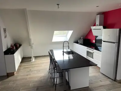 Cuisine ou kitchenette dans l'établissement Da Silva