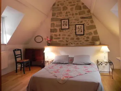 Un ou plusieurs lits dans un hébergement de l'établissement Gîte de France La rapiette 3 épis - Gîte de France 4 personnes MAE-3701