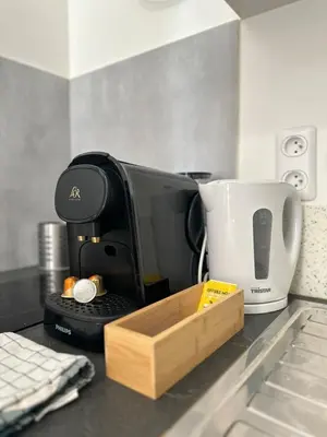 Plateau bouilloire dans l'établissement Studio1 rue Théodore Bac - DABNB