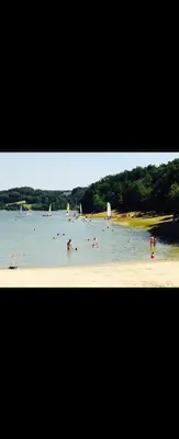 Paysage naturel près de le camping
