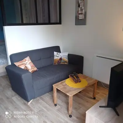 Coin salon dans l'établissement Le petit nid aux bords de vienne