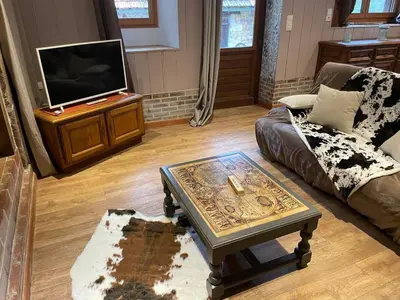 Télévision ou salle de divertissement dans l'établissement La Libellule