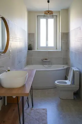 Salle de bains dans l'établissement La Marie-Louise