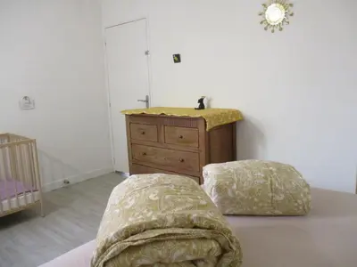 Un ou plusieurs lits dans un hébergement de l'établissement La Source - 85 m2 & terrasse privée