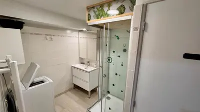 Salle de bains dans l'établissement Résidence Les Planchettes