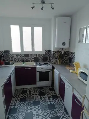 Cuisine ou kitchenette dans l'établissement Mikelimoges