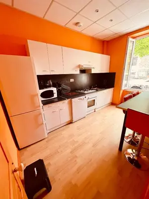 Cuisine ou kitchenette dans l'établissement F1 Drosera