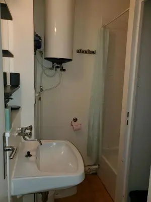 Salle de bains dans l'établissement Studio en montagne