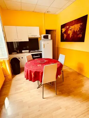 Cuisine ou kitchenette dans l'établissement F1 Tulipe