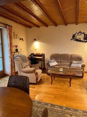 Coin salon dans l'établissement Gîte 6 personnes Chez Gaby