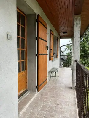 Balcon ou terrasse dans l'établissement Gîte 6 personnes Chez Gaby