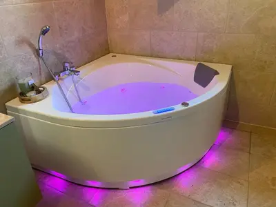 Salle de bains dans l'établissement Chez Nono et Nana