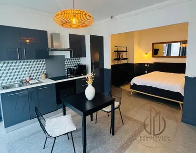 Cuisine ou kitchenette dans l'établissement Le cozy, Limoges