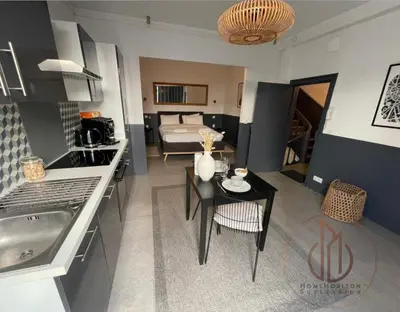 Cuisine ou kitchenette dans l'établissement Le cozy, Limoges