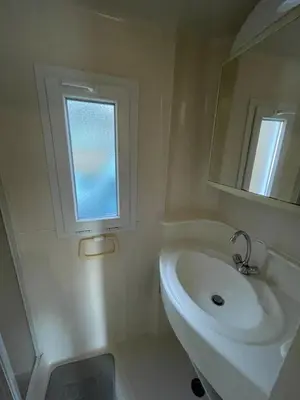 Salle de bains dans l'établissement Chalet n 21