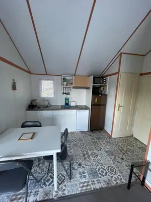 Cuisine ou kitchenette dans l'établissement Chalet n 21