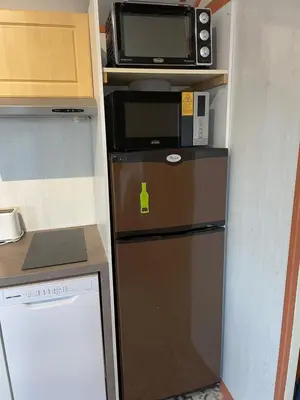 Cuisine ou kitchenette dans l'établissement Chalet n 21