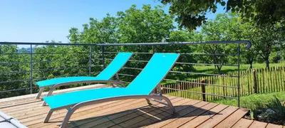 Balcon ou terrasse dans l'établissement La petite maison du Ramail