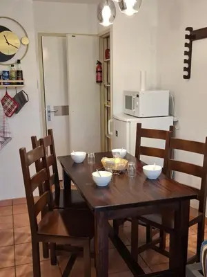 Cuisine ou kitchenette dans l'établissement Chez Anne 
