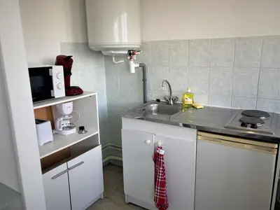 Cuisine ou kitchenette dans l'établissement Appartement double à Limoges