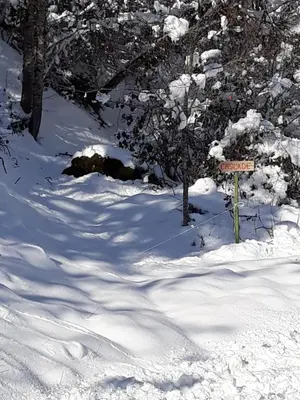 L'établissement gite au creux de la Vallée en hiver