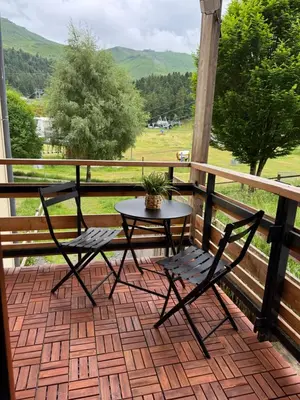 Vue générale sur la montagne ou vue sur la montagne depuis l'appartement