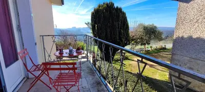Balcon ou terrasse dans l'établissement Echappee-Belle