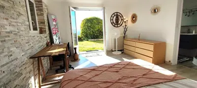 Télévision ou salle de divertissement dans l'établissement Echappee-Belle