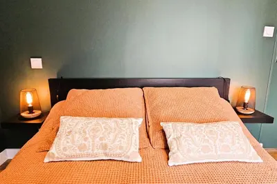 Un ou plusieurs lits dans un hébergement de l'établissement Gîte de France La maroussie 3 épis - Gîte de France 6 personnes MAE-5131
