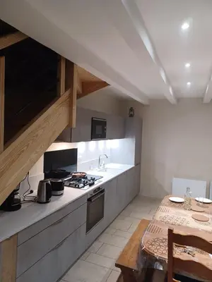 Cuisine ou kitchenette dans l'établissement Lou Cantou des randonneurs