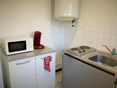 Cuisine ou kitchenette dans l'établissement Appartement double à Limoges
