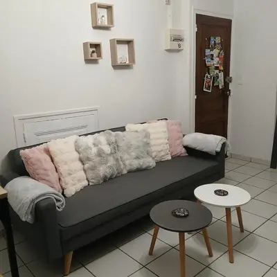 Coin salon dans l'établissement joli T2