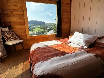 Un ou plusieurs lits dans un hébergement de l'établissement Cabanes Milvus du Puy Mary