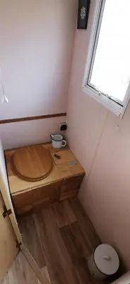 Salle de bains dans l'établissement La Petite Maison dans La Mégie Tiny House