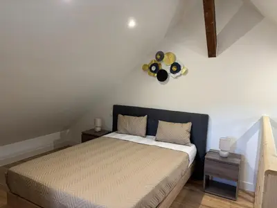 Un ou plusieurs lits dans un hébergement de l'établissement Appartement Sous les Etoiles pour 6 personnes