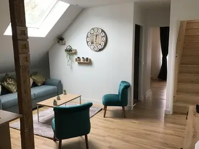 Coin salon dans l'établissement Appartement Sous les Etoiles pour 6 personnes