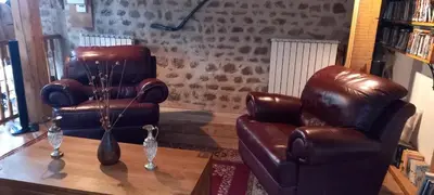 Coin salon dans l'établissement La Grange