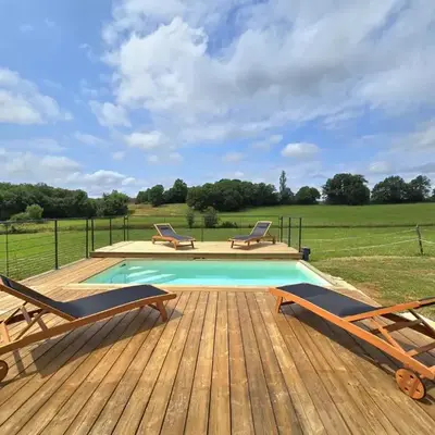 Maison climatisée avec piscine privée