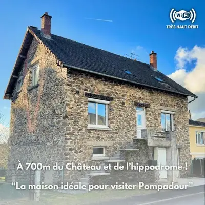 Maison individuelle à deux pas du château de Pompadour et de l'hippodrome !