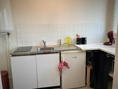 Cuisine ou kitchenette dans l'établissement Appartement double à Limoges
