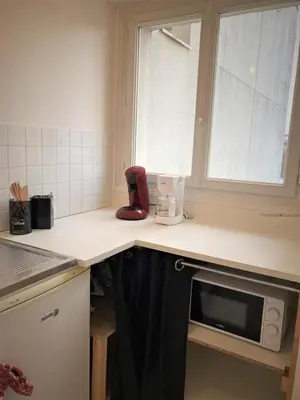 Cuisine ou kitchenette dans l'établissement Appartement double à Limoges