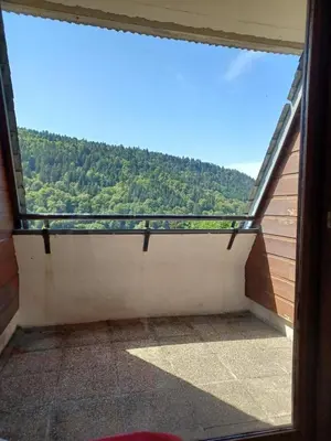 Vue générale sur la montagne ou vue sur la montagne depuis l'appartement