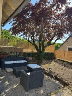 Jardin de l'établissement La Bel'Chéri, belle maison de caractère en Dordogne