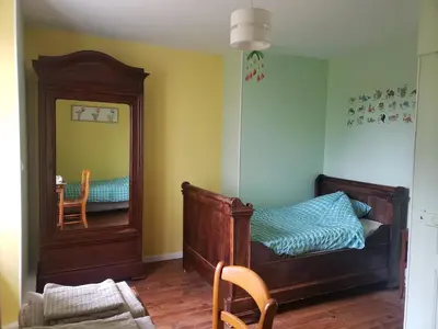 Un ou plusieurs lits dans un hébergement de l'établissement Maison de campagne Le Bouchatel