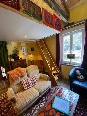 Coin salon dans l'établissement Loft Apartment at Moulin SAGE